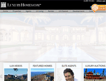 Tablet Screenshot of luxuryhomes.com