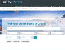 Tablet Screenshot of luxuryhomes.gr